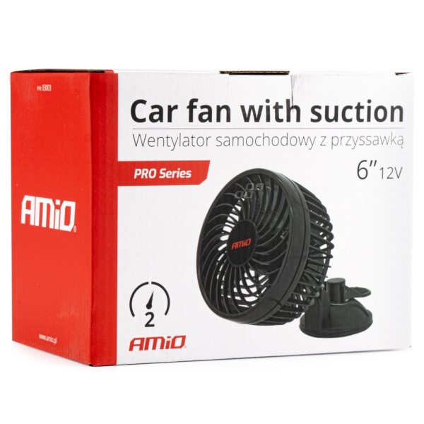 Ventilator Auto Cu Ventuza 6" 12V Amio 03003